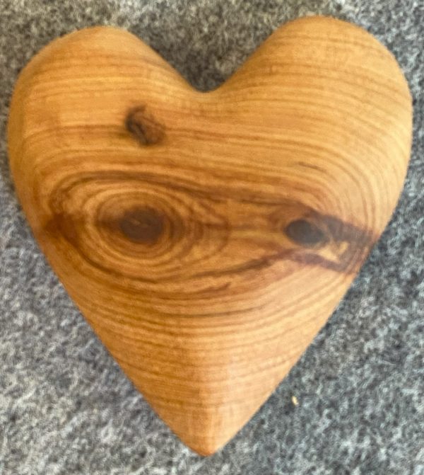 Handcrafted Timber Prayer Heart - Image 4
