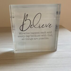 Crystal Block Believe