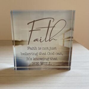 Crystal Block Faith