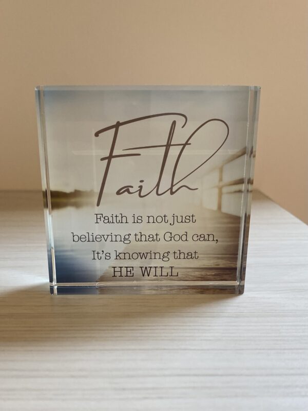 Crystal Block Faith
